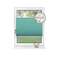 PLISSEE Thermo Basic 75 x 210cm Klemmfix ohne Bohren - Türkis, Textil (75/210/210cm) - Deco-Raum