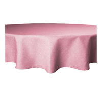 TISCHDECKE Leinenoptik 160 cm rund Altrosa - Altrosa, Textil (160cm) - TiborTex