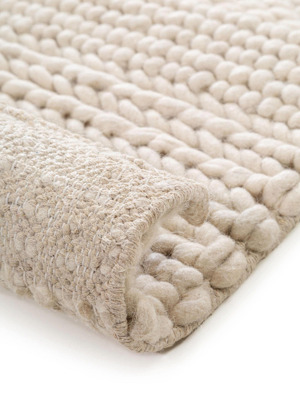 WOLLTEPPICH Alva Cream 200x300 cm - Creme, Textil (200/300cm) - benuta Pure