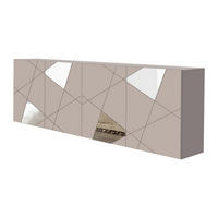 SIDEBOARD mit 4 Türen - Beige - CANTIANO - Beige, Holz (241/84/42cm) - Vente-Unique