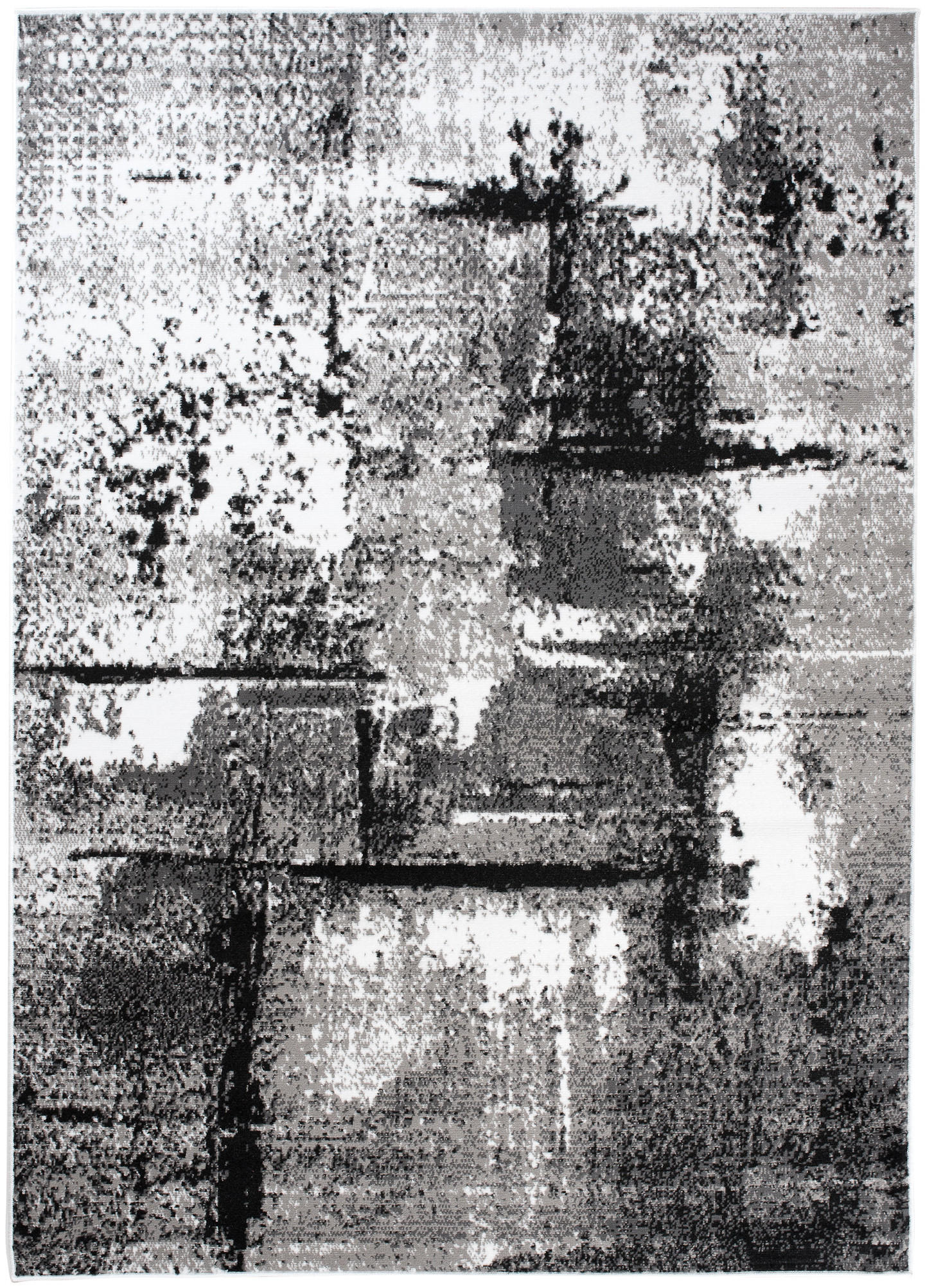 TEPPICH MAYA Dunkelgrau Meliert Streifen Splash 250/300 cm - Dunkelgrau, Textil (250/300cm) - Tapiso
