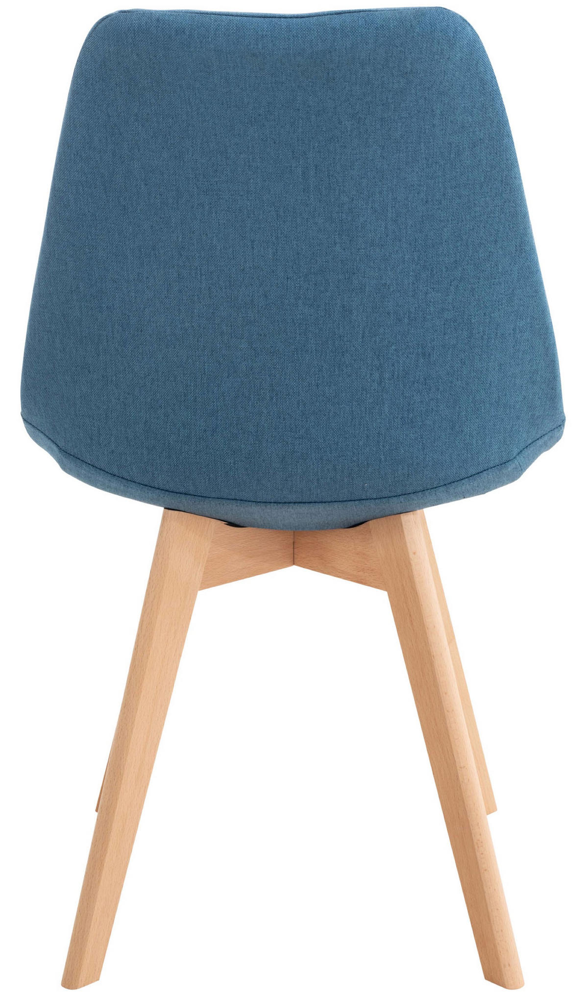 ESSZIMMERSTUHL Lines, Stoff blau - Blau/Naturfarben, Holz/Textil (49/83/50cm) - TPFLiving