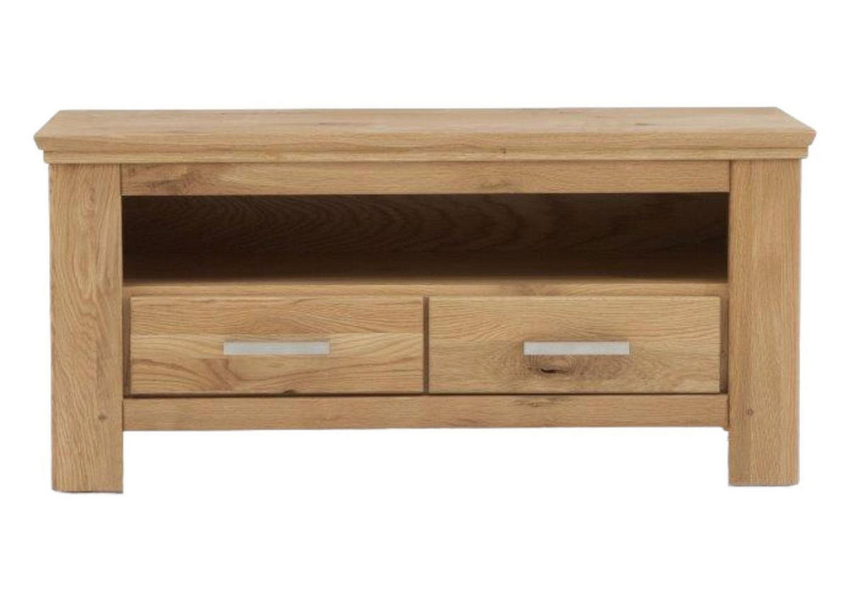 LOWBOARD Iantha 125x55x45 Teilmassiv Wildeiche natur geölt - Wildeiche, Holz (125/55/45cm) - 58aufmkessel