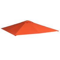 PAVILLONDACH, Sonnenschutz, Orange - Orange, Kunststoff (295/1/298cm) - Outsunny