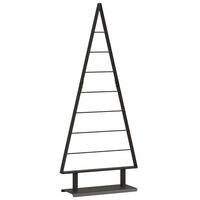 WEIHNACHTSBAUM Metall 54.5/20/125.5 Cm Schwarz Stahl - Schwarz, Metall (125.5cm) - vidaXL