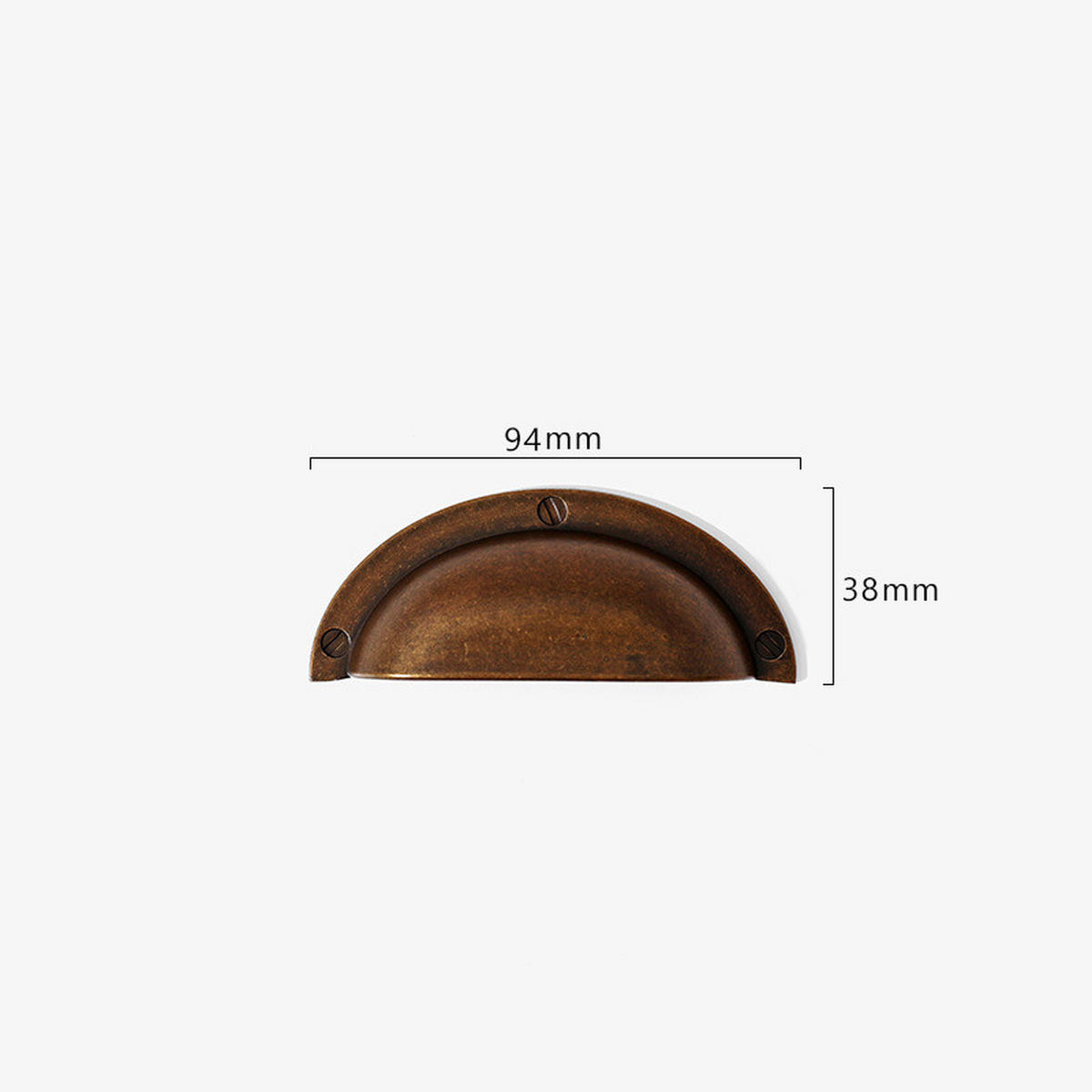 SCHRANKKNOPF 8er-Set - Goldfarben, Metall (3.8/2.5/9.4cm)