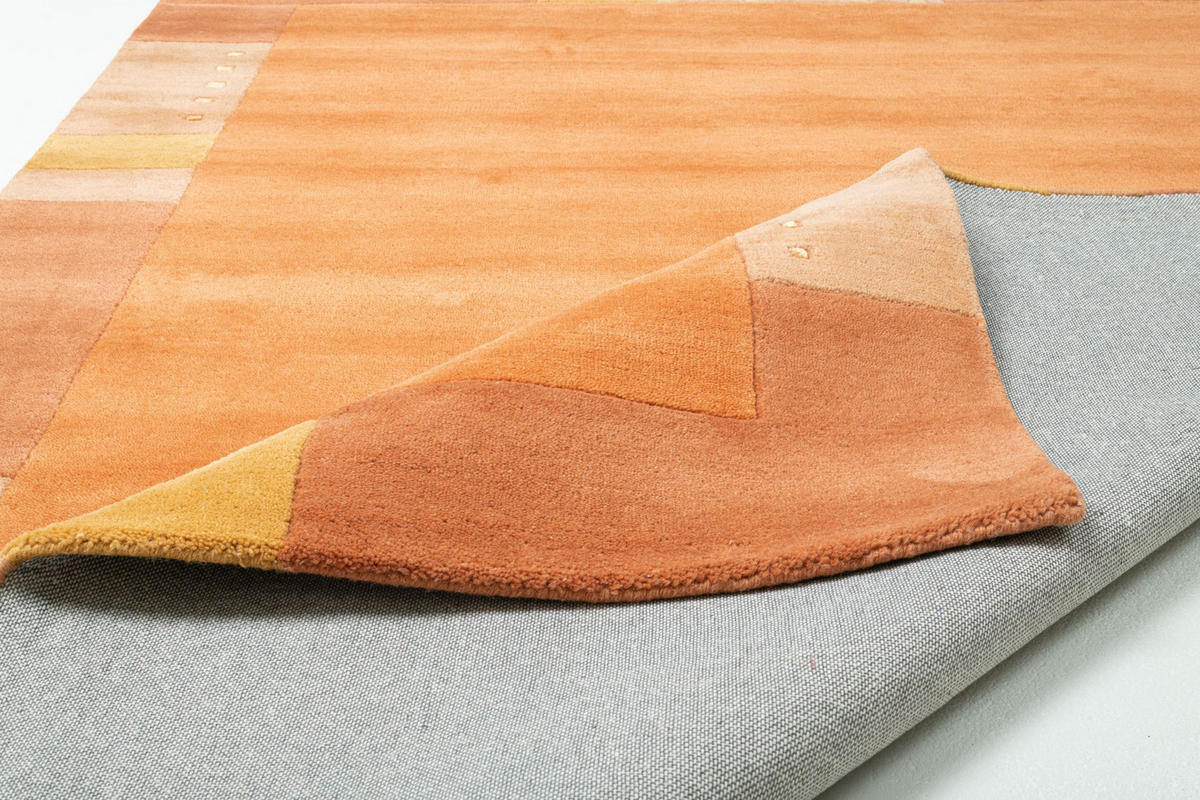 HANDTUFTTEPPICH Royal Ganges 70x140 cm - Terra cotta, Textil (70/140cm) - THEKO