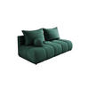 SOFA COCO MINI SCHLAFSOFA mit Bettfunktion, CLOUD Stoffbezug, 2-Sitzer, freistehend, Größe: 205x105x97 cm, Grün - Grün, Holz/Textil (205/97/105cm) - DomoHome