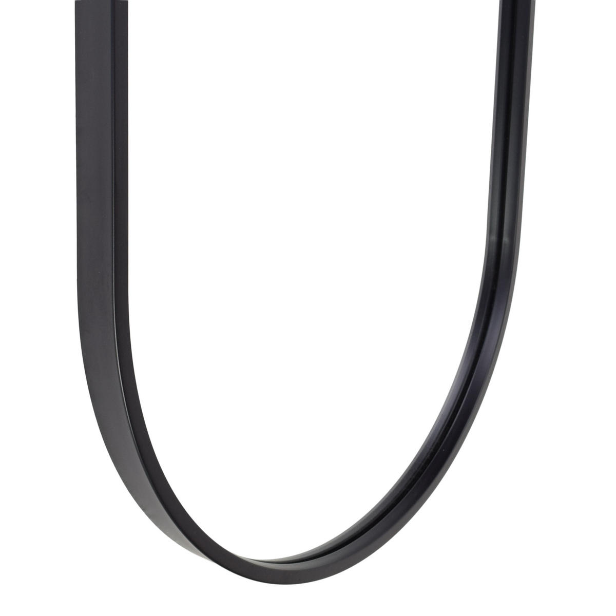 WANDSPIEGEL Boston Schwarz - Schwarz, Metall (40/150/4cm) - Fragix