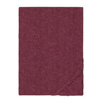 SPANNBETTTUCH Biber Melange UNI burgund, 90x190 cm - 100x200 cm - Bordeaux, Textil (100/200cm) - biberna