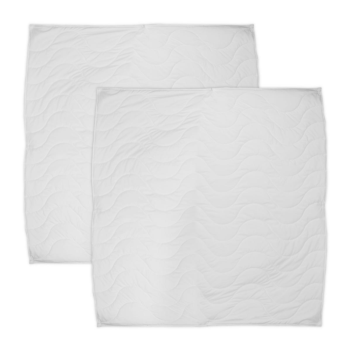 BETTDECKE - Weiß, Textil (200/220cm) - Relaxdays