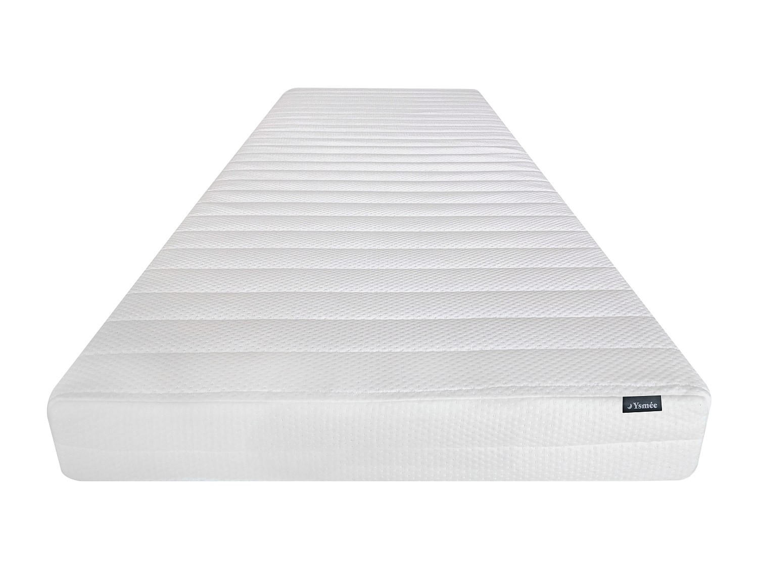 STANDARDMATRATZE - 1 Person - stoff - weiß Electre - Weiß, Textil (90/200cm) - Vente-Unique