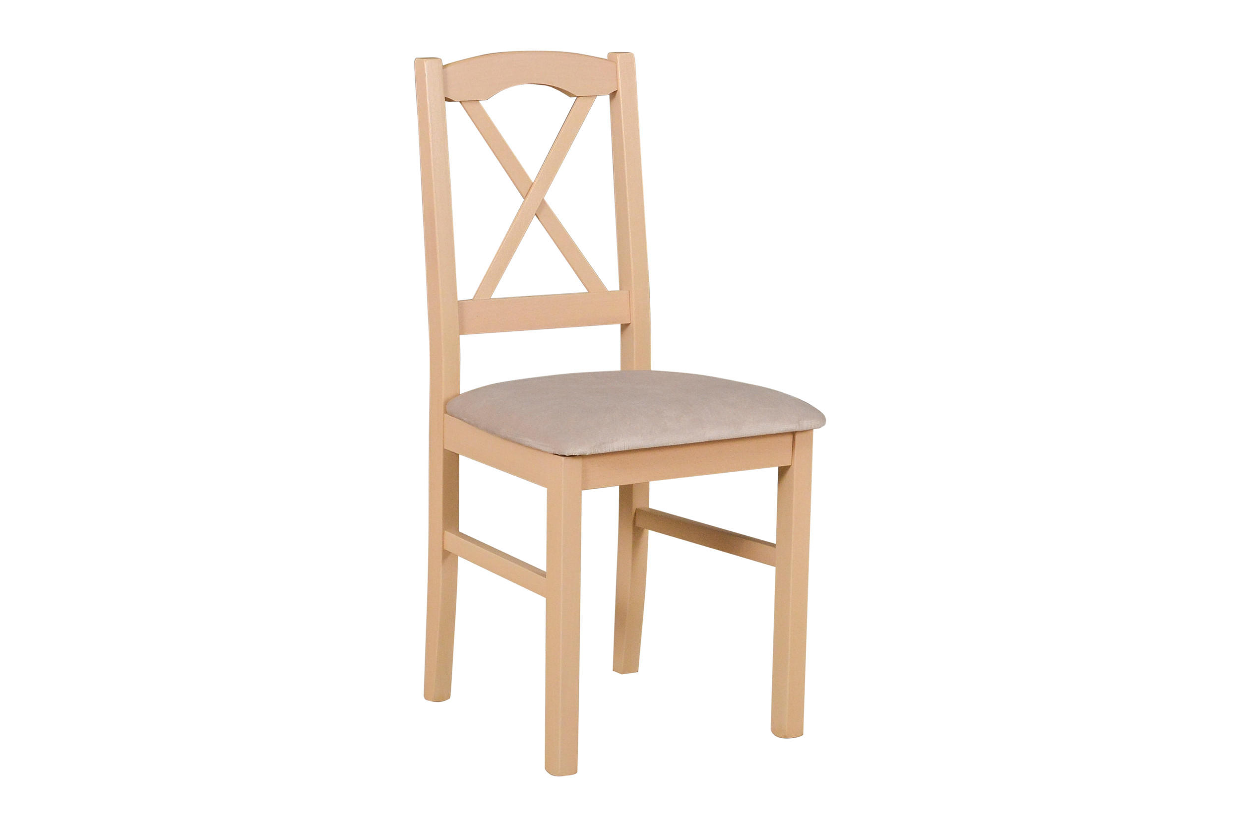 STUHL Nilo 11 (2er Set) - Sonoma Eiche/Cappuccino, Holz (43/94/40cm) - Leaf Design