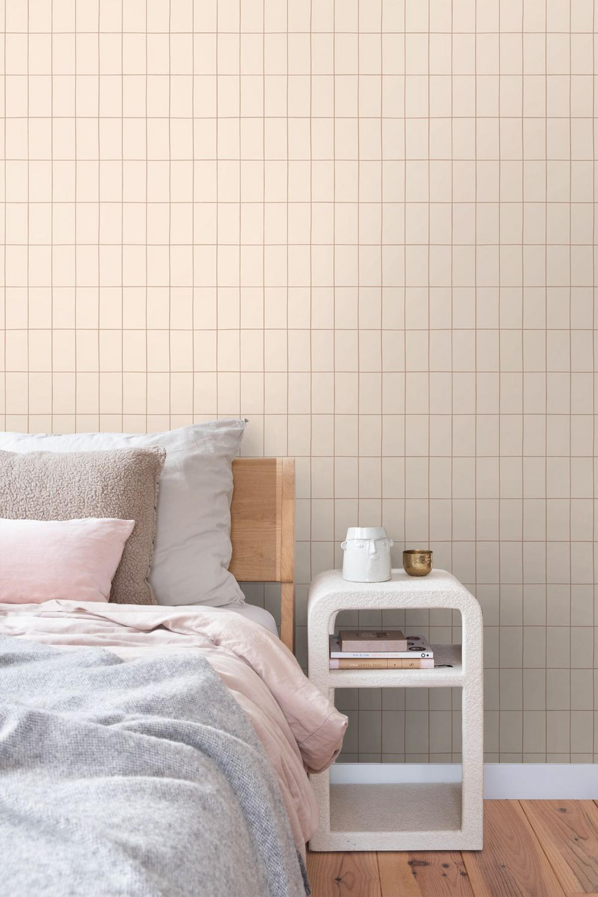 TAPETE kleine Fliesen 50 x 900 cm - Beige, Papier (50/900cm) - ESTAhome