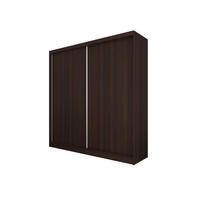ŠATNÍ SKŘÍŇ S POSUVNÝMI DVEŘMI SOFIA, 200/216/61 cm 2dveřová, dekor wenge - barva Wenge, kompozitní dřevo (200/216/61cm) - MASSENO