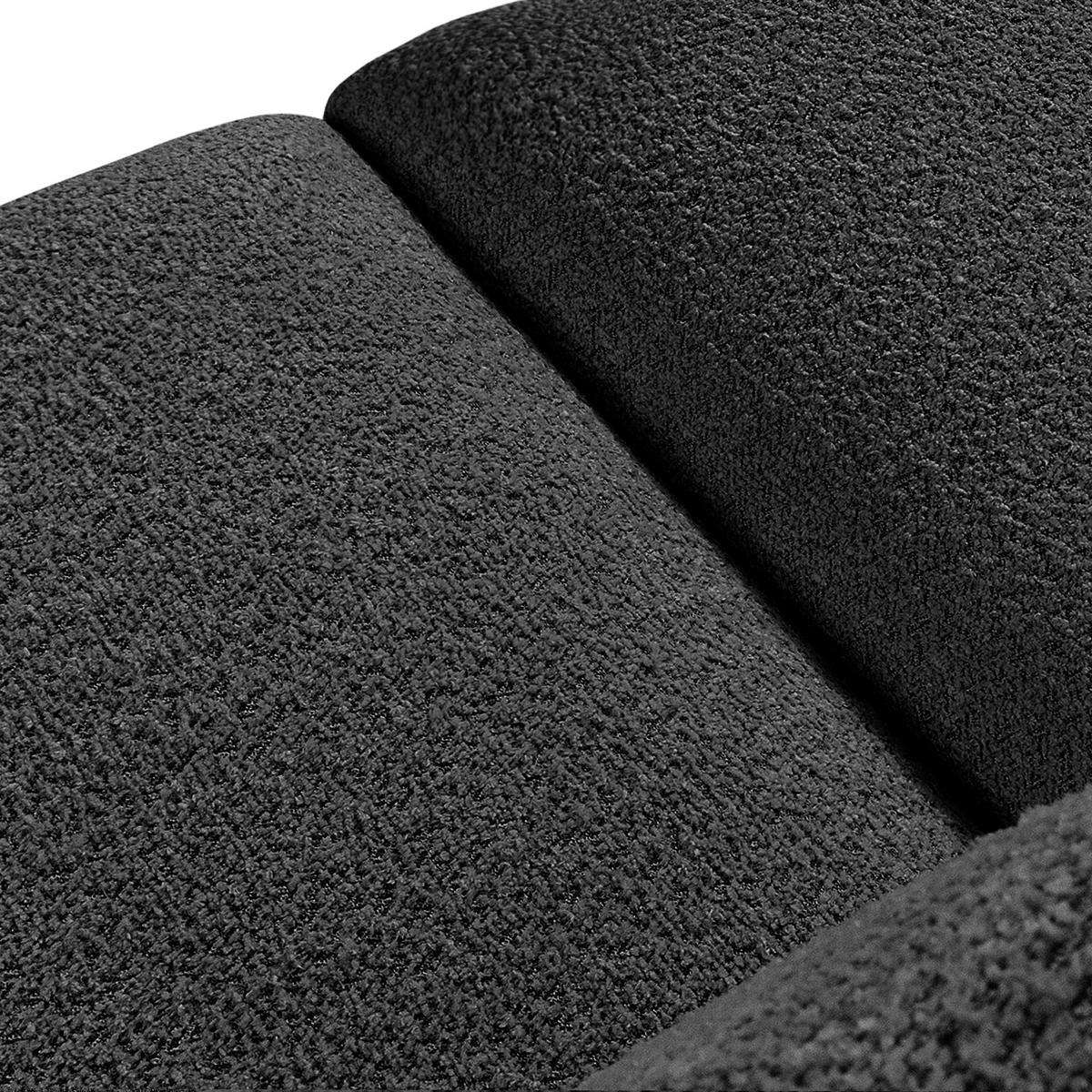 ECKSOFA RECHTS BUFFO, Dunkelgrau - Dunkelgrau, Holz/Holzwerkstoff (225/176cm) - KONSIMO®