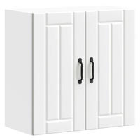 KÜCHENOBERSCHRANK Lucca mit 1 Ablage 60/31/60 cm aus Holzwerkstoff Weiß - Weiß, Holz (60/60/31cm) - vidaXL