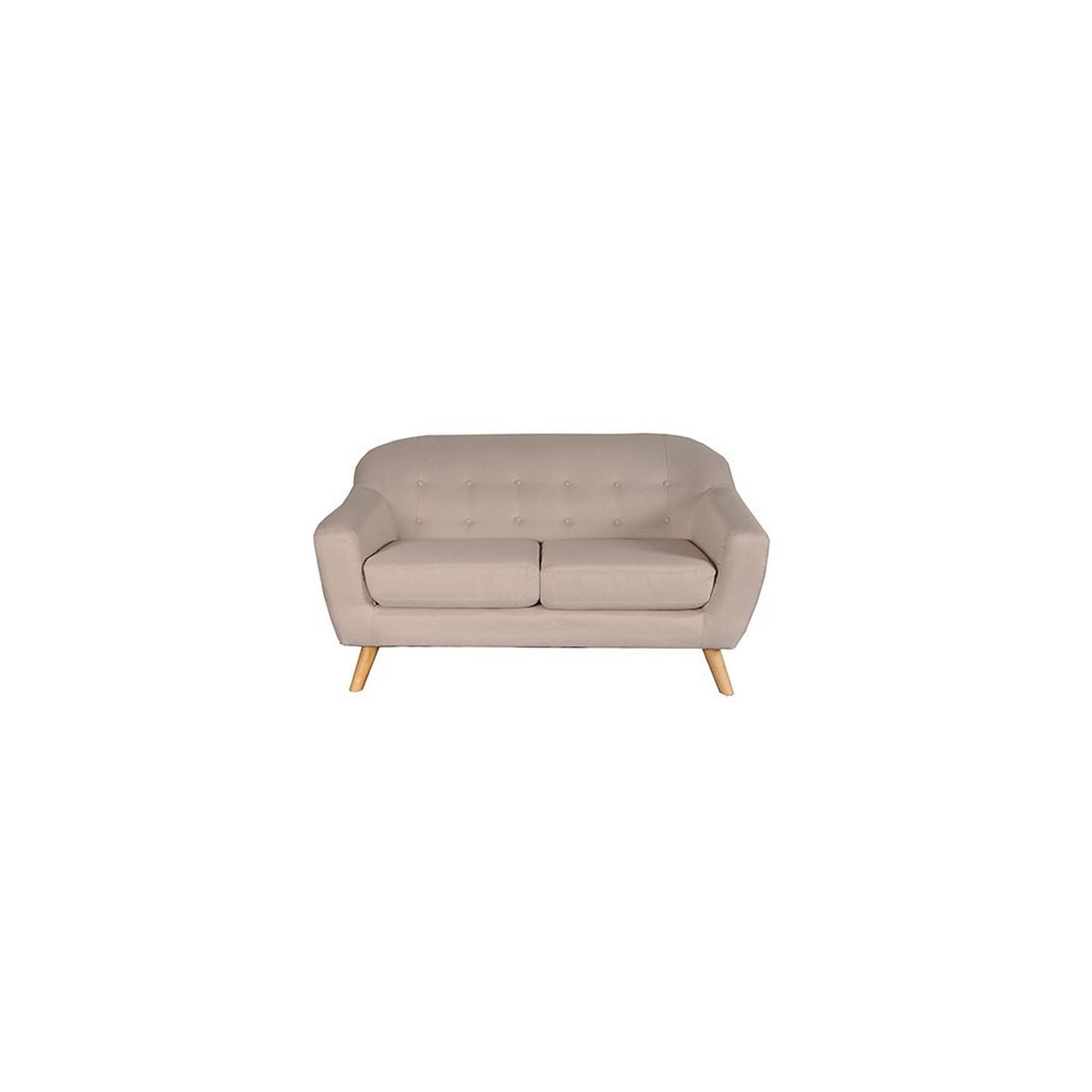2-SITZER-SOFA SUVI, Beige - Beige, Holzwerkstoff (82/81/148cm) - Weber Industries