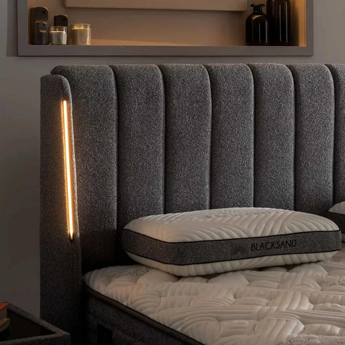 BOXBETT Blacksand 90x200 - Grau, Holz/Metall (90/200cm) - Bambi