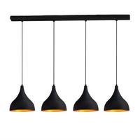 PENDELLEUCHTE Adash 26/28 cm - Goldfarben/Schwarz, Metall (26/28cm) - Bamyum
