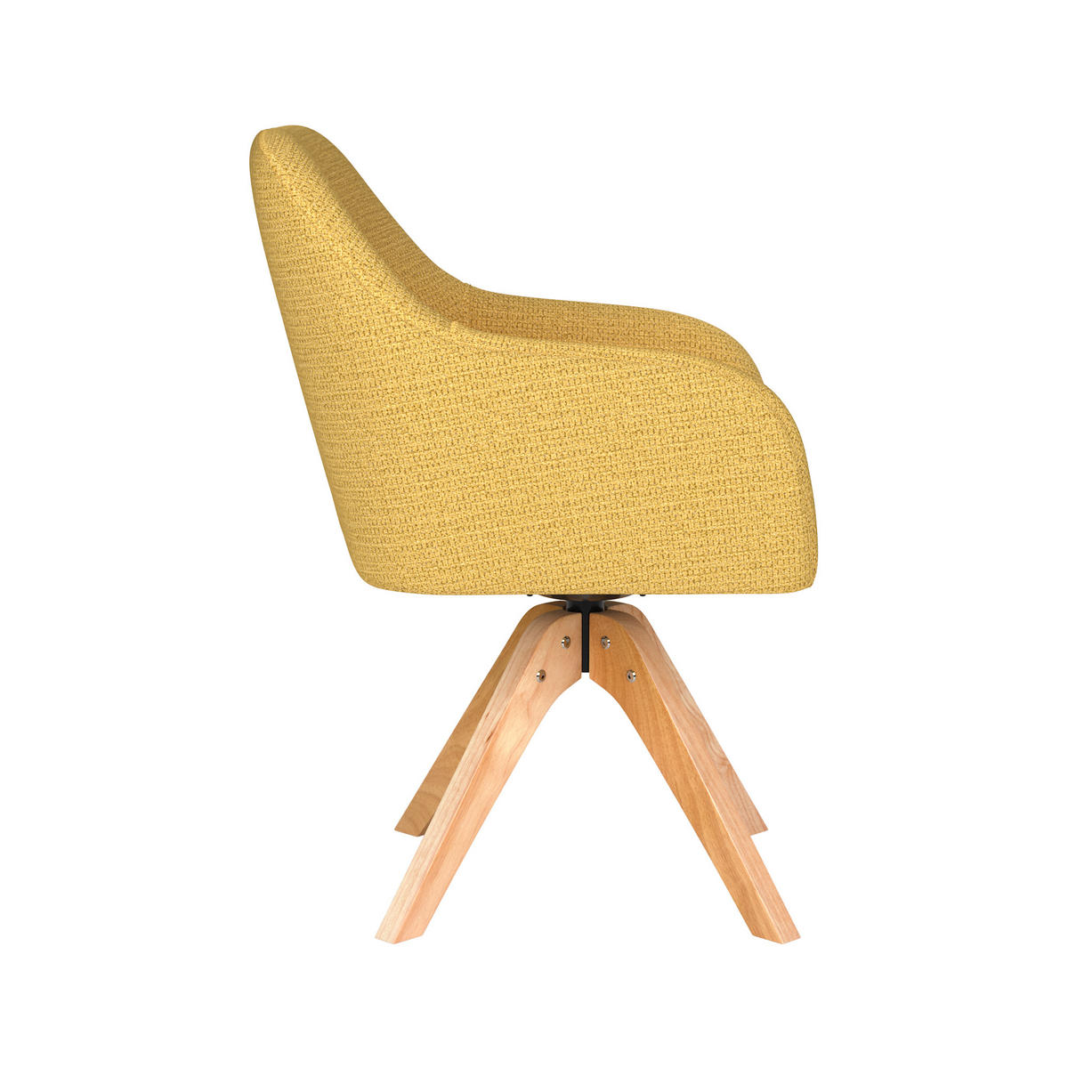 ESSZIMMERSTUHL Otis - Gelb - 62/59/84 cm - Gelb, Textil (59/84/62cm)