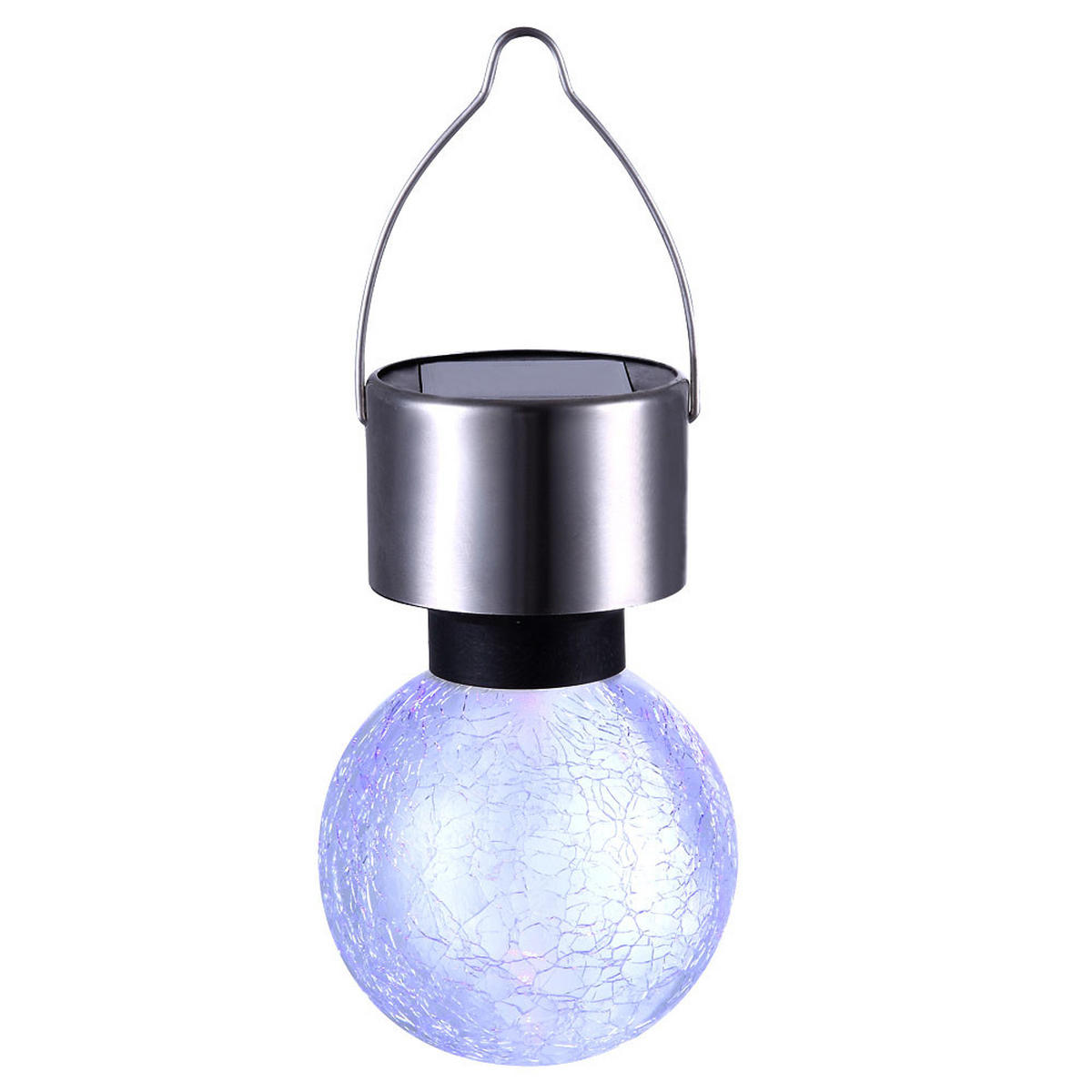 LED AUSSENLEUCHTE Edelstahl Silber - Silberfarben, Kunststoff (6.5/6.5/15.7cm) - Globo Lighting