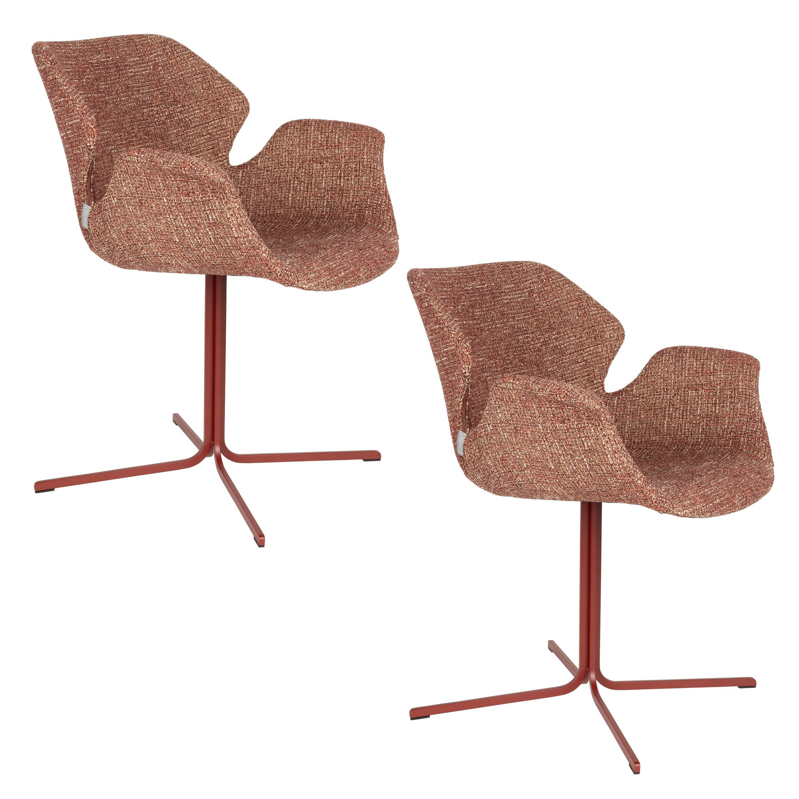 ESSZIMMERSTUHL Nikki Rot - 2 er Set - Rot, Kunststoff (66/80/62cm) - Zuiver