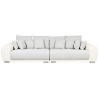 WOHNLANDSCHAFT Polsterbezug Hellgrau Torpo - Beige, Textil (308/84/136cm) - Beliani