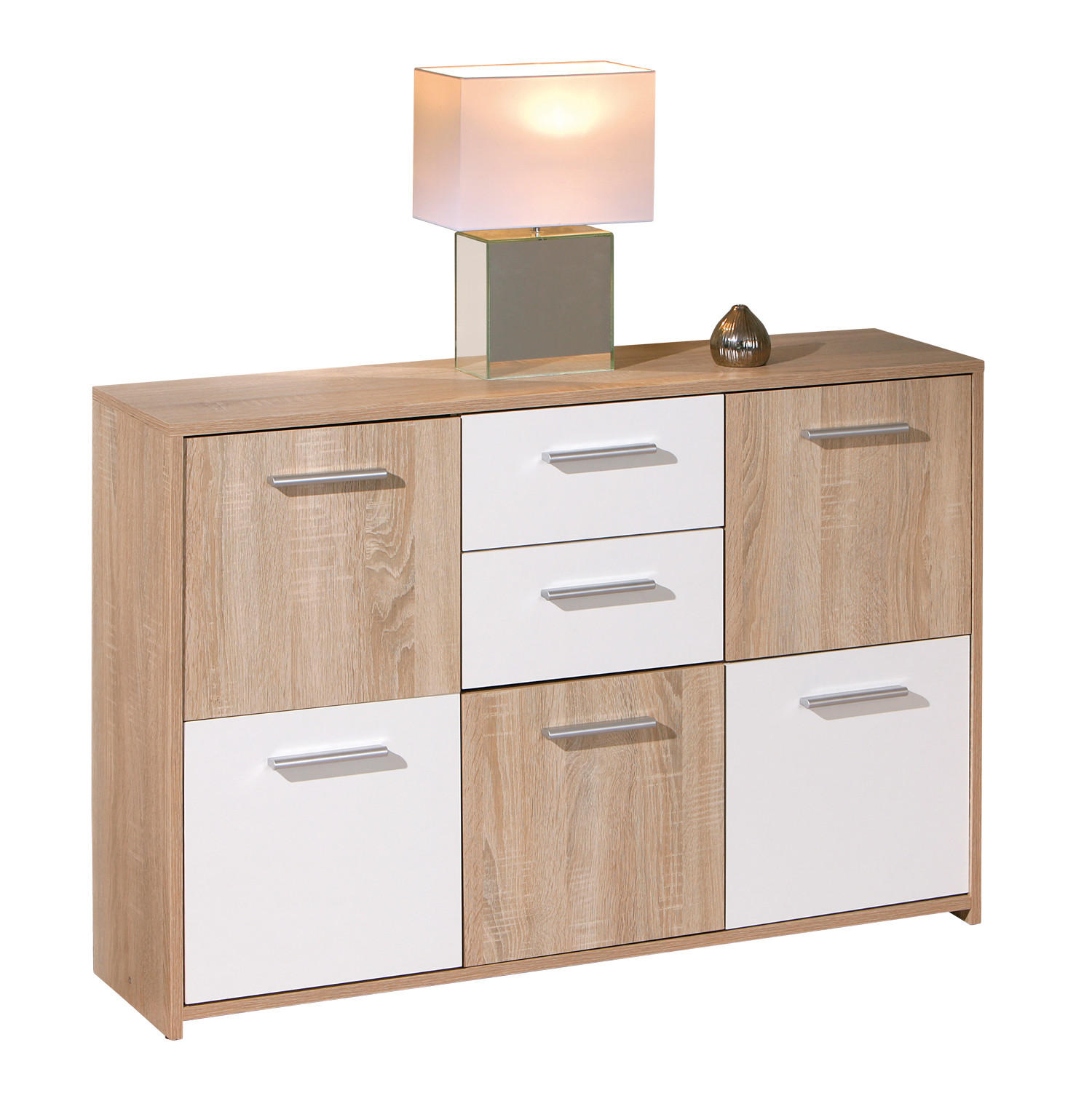 KOMMODE Eiche Dekor - Eiche Wotan, Holzwerkstoff (115/77/30cm) - ebuy24