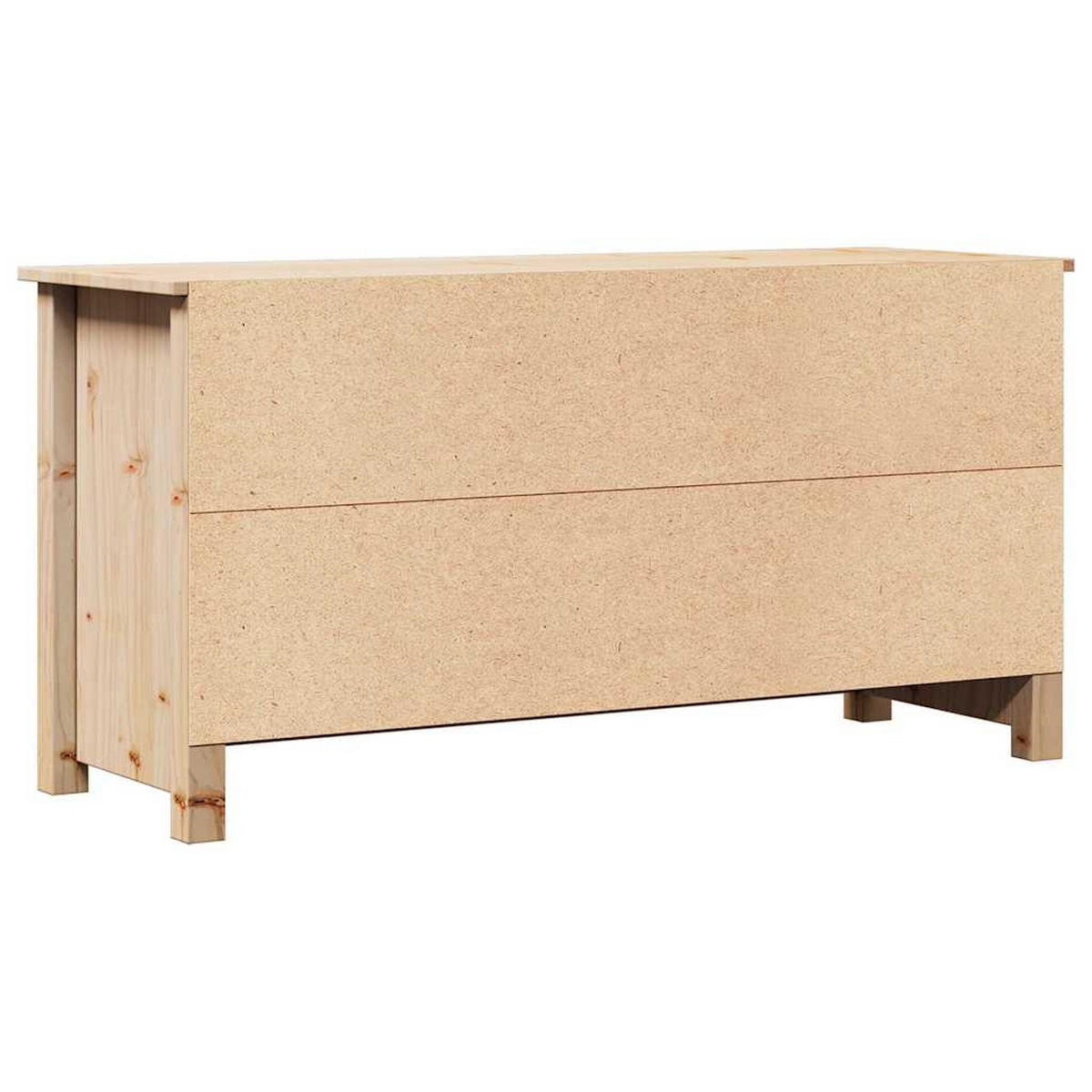 TV-SCHRANK 103/36,5/52 Cm Massivholz Kiefer - Braun, Holz (103/52/36.5cm) - vidaXL