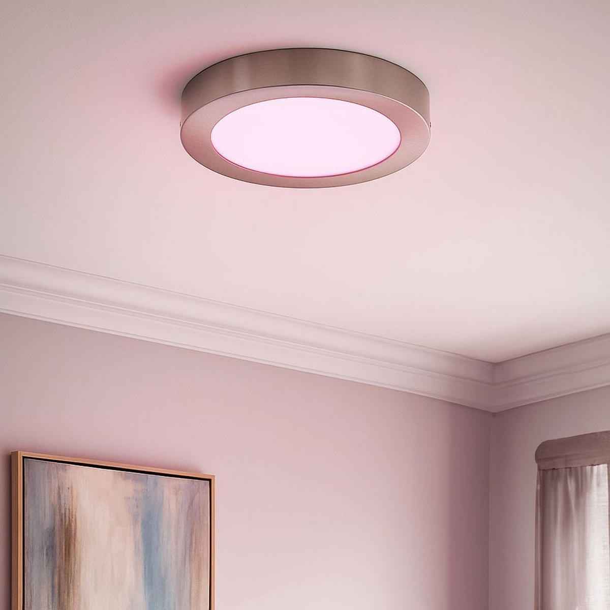 LED DECKENLEUCHTE Tinus Weiß - Weiß, Metall (22.5/22.5/3.5cm)