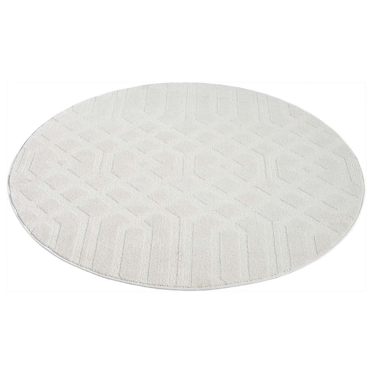 KURZFLOR-TEPPICH Flair 138 Creme 200x200 cm - Creme, Textil (200/200cm) - carpet city