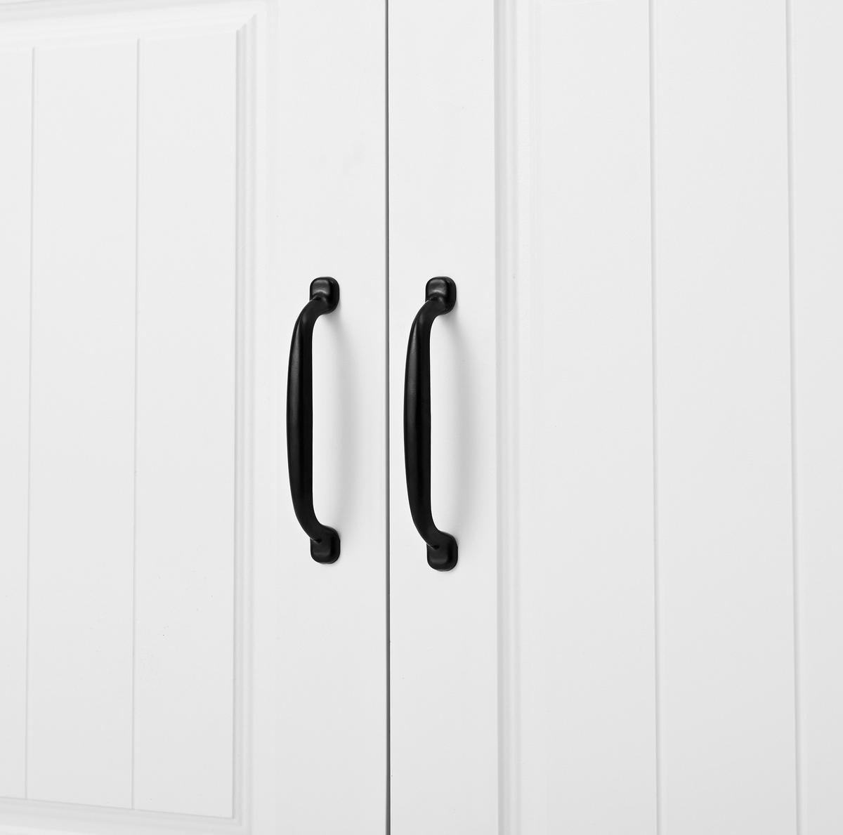 SCHUHSCHRANK aus Spanplatte 75x36x95.5cm in Weiß - Weiß, Holzwerkstoff (75/95.5/36cm) - Modfu