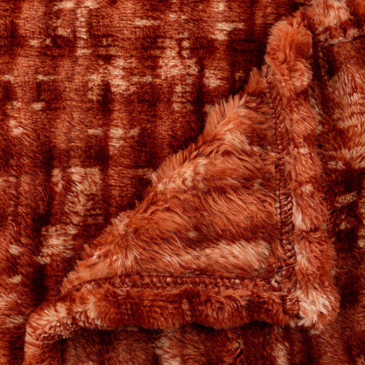 FLEECEDECKE Flan 125/150 cm - Orange, Textil (1/125cm) - Atmosphera Createur d´interieur