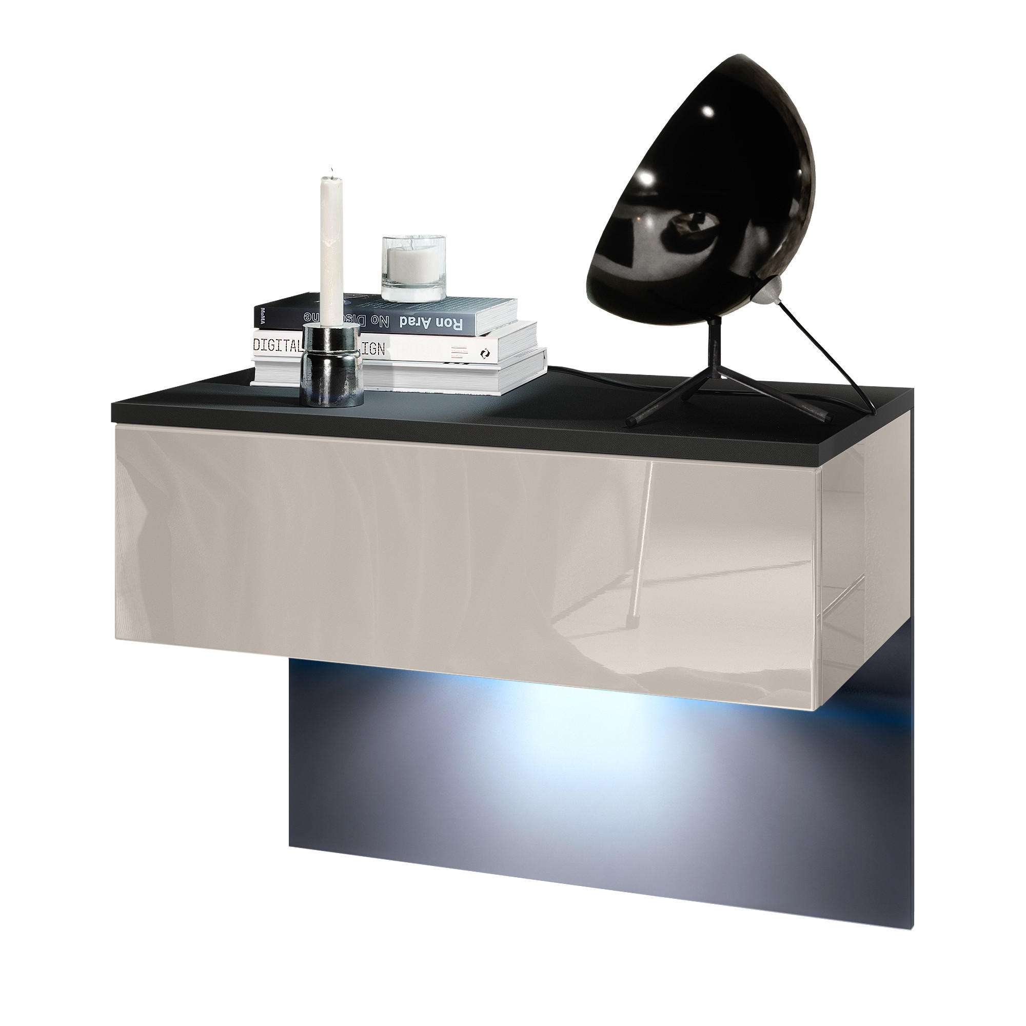 Vladon Nachttisch Sand 60x46x35 cm