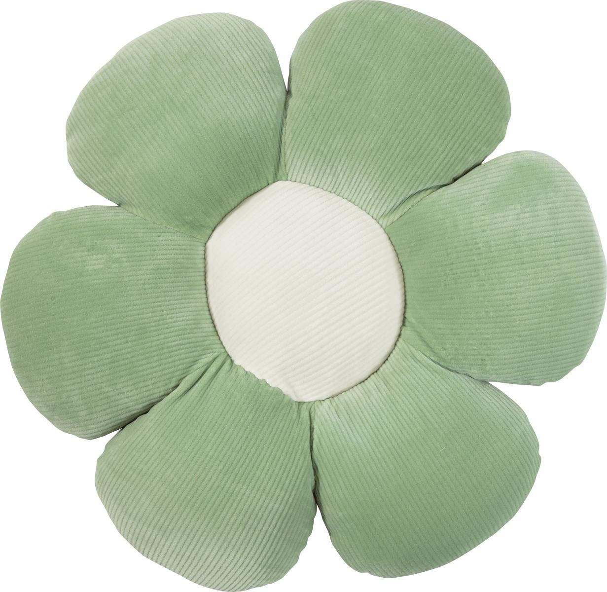 DEKOKISSEN Minnie Blume - Pastellgrün, Textil (50cm) - Magma Heimtexx