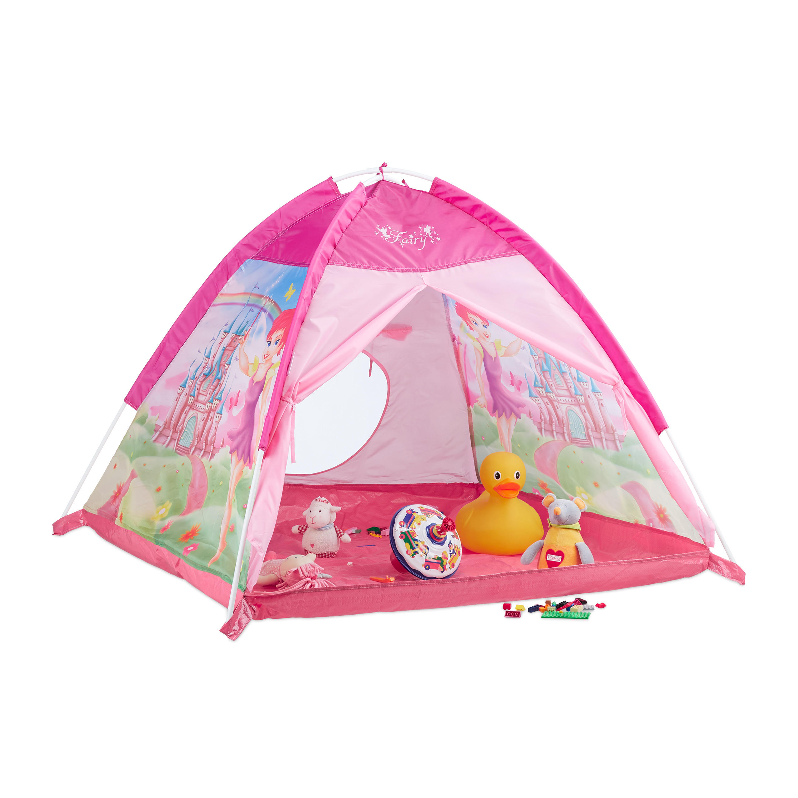 Relaxdays STAN Růžový motiv víly 90 cm