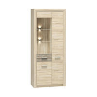 VITRINE – 85 cm – Castel – Sonoma Eiche – VI-003 - Sonoma Eiche, Holzwerkstoff (85/201/43cm) - hi-markt