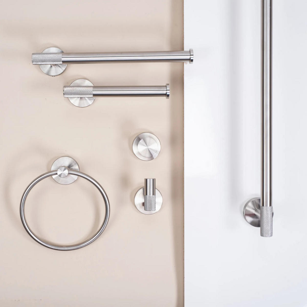 HALTER Für Toilettenpapier Rea 6611 Modern Brush Nickle - Edelstahlfarben, Metall (17.5/5/8cm) - REA