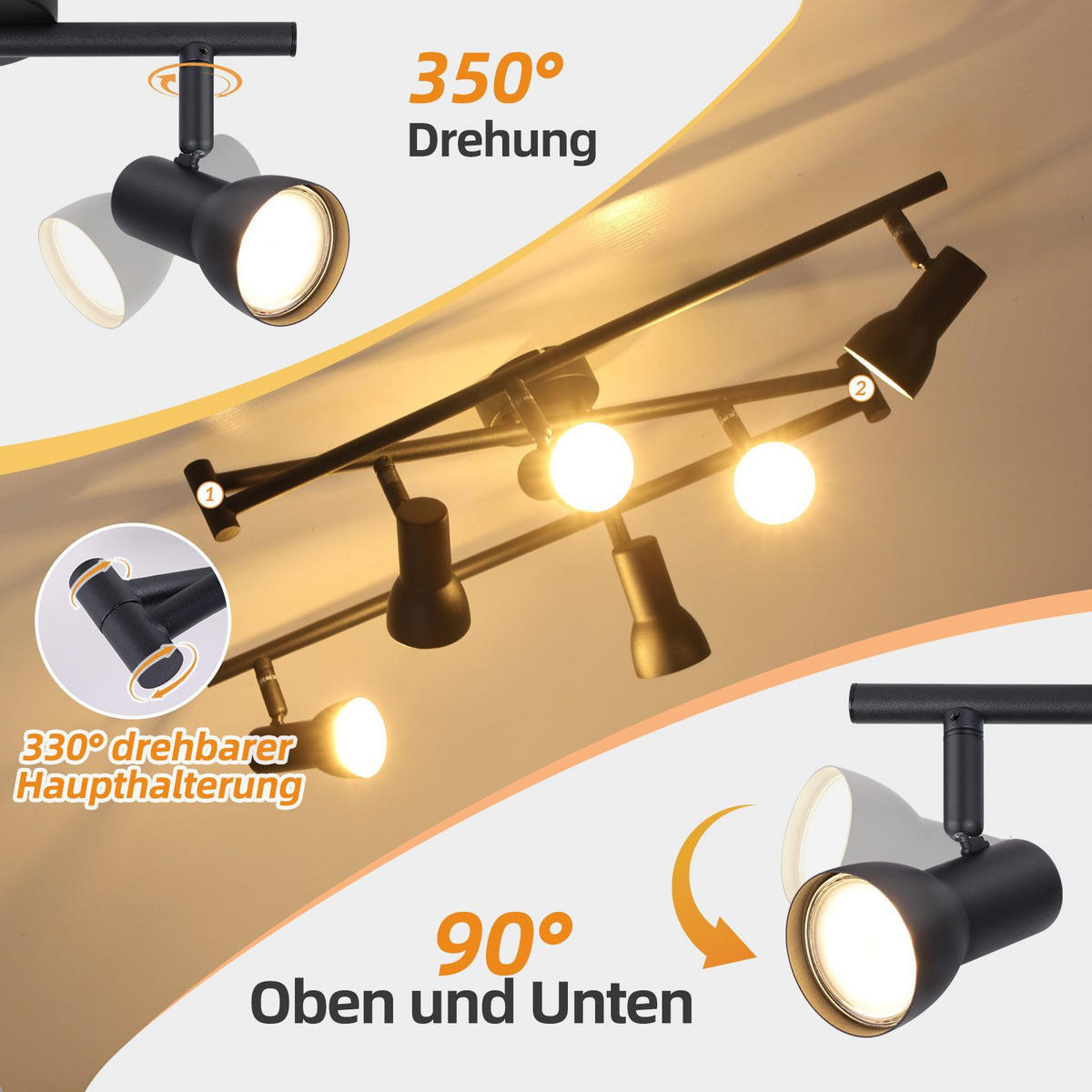 DECKENLEUCHTE Warmeschiff 150/8/18.5cm - Schwarz, Metall (150/8/18.5cm) - Nettlife