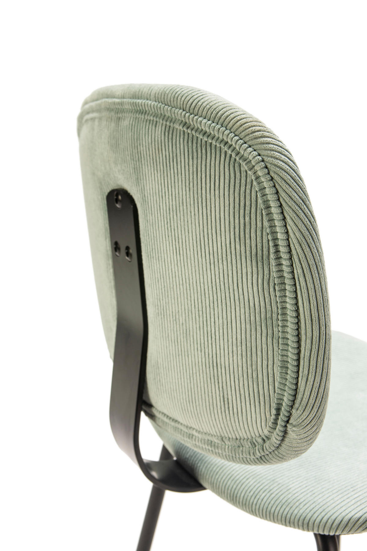 HOCKERN (Set aus 2) aus cordstoff mit schwarzen metallbeinen - arus 44/50/65 cm - Schwarz, Textil (50/65/44cm) - Calicosy