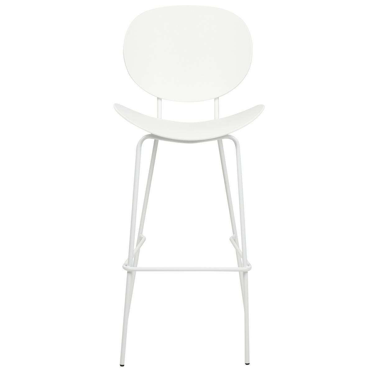 BARSTUHL 2er-Set Kunststoff weiß Shonto - Weiß, Kunststoff (52/116/48cm) - Beliani