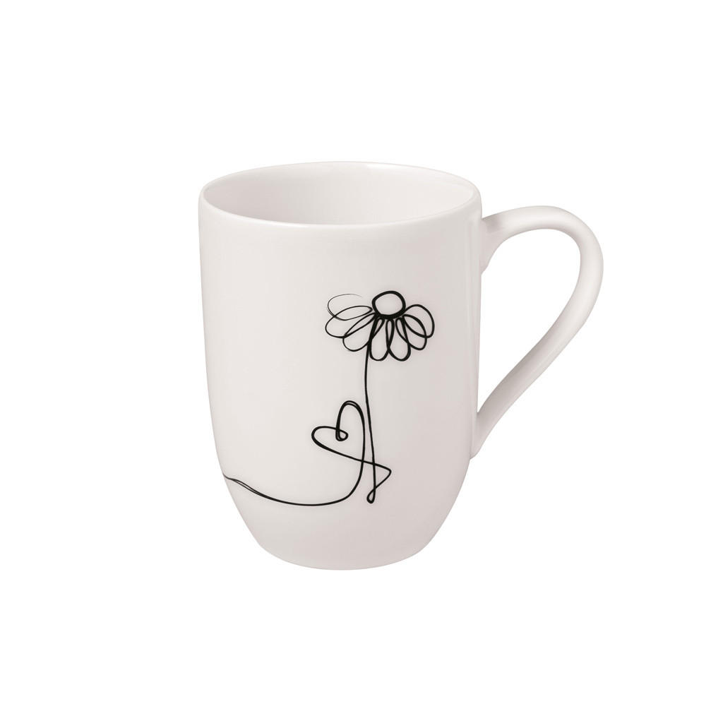 STATEMENT LINES BECHER 'FAMILY' Statement Lines Becher weiß 290 ml - Weiß, Keramik (0.29L) - Villeroy & Boch