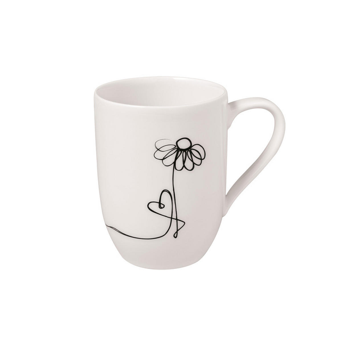 STATEMENT LINES BECHER 'FAMILY' Statement Lines Becher weiß 290 ml - Weiß, Keramik (0.29L) - Villeroy & Boch