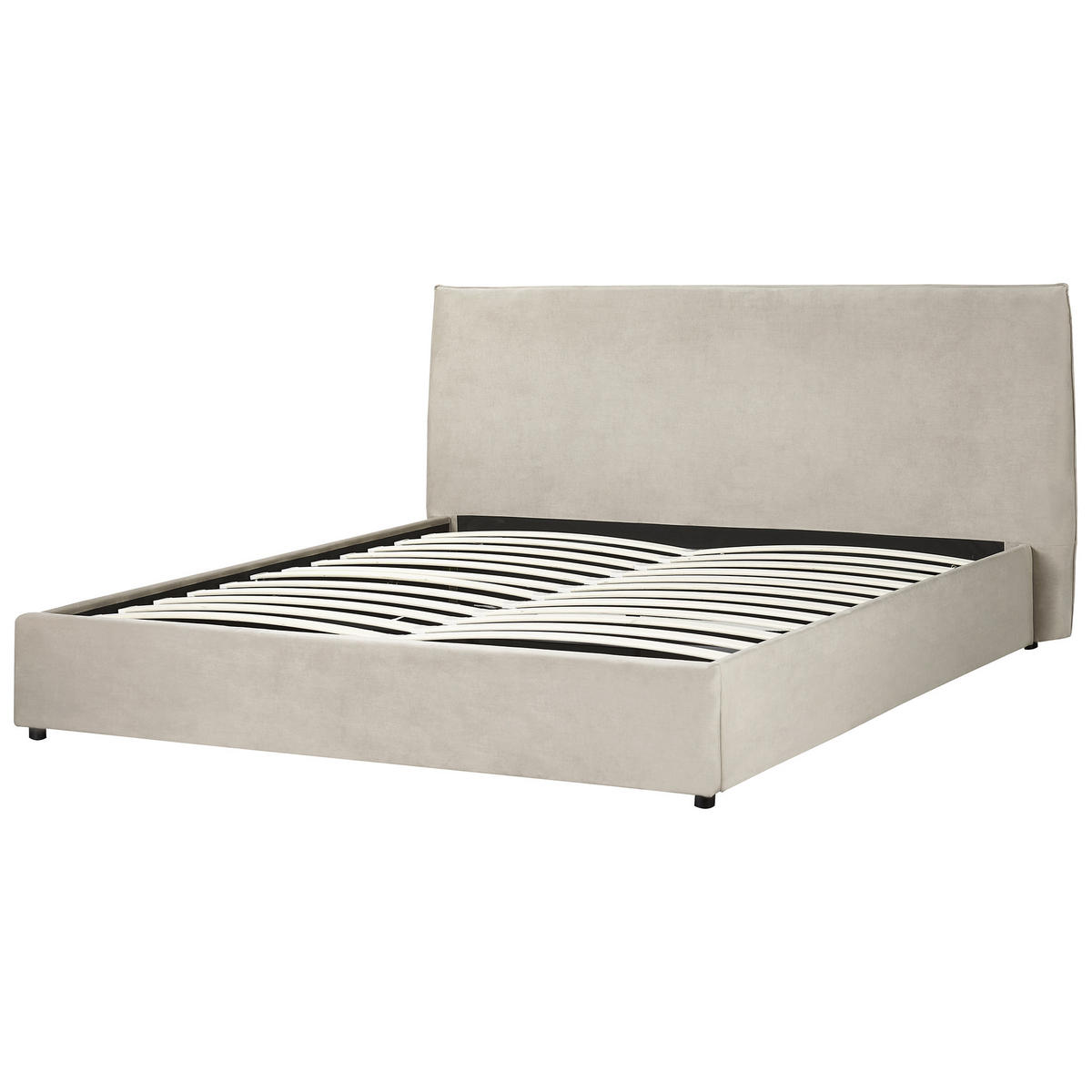 KÁRPITOZOTT ÁGY 180/200cm Tópszín Lavaur - taupe, textil (180/200cm) - Beliani