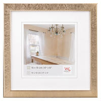 BILDERRAHMEN Peppers Holzrahmen 15x15 cm, Gold - Goldfarben, Holzwerkstoff (17/17/1.5cm) - walther design