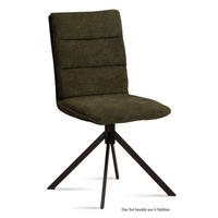 ESSZIMMERSTUHL (6er-Set) Dulce 47x92x60 Schwarz/Khaki - Dunkelgrün/Schwarz, Kunststoff (60/92/47cm) - 58aufmkessel