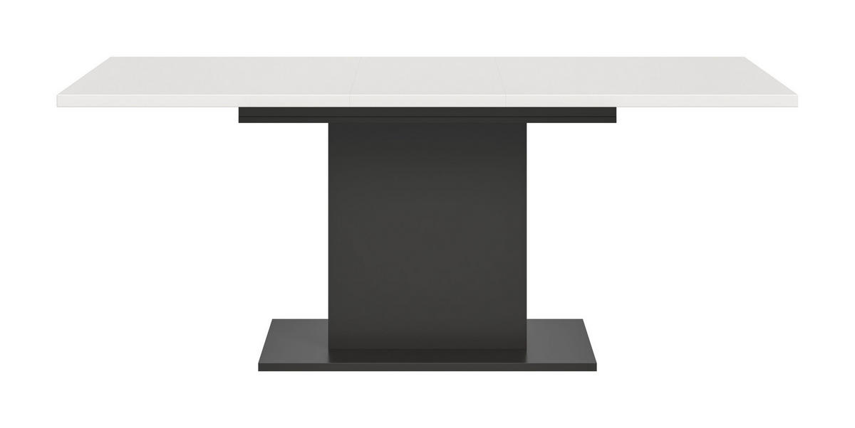 ESSTISCH MOTION (B/H/T: ca. 150/76/90 cm) in grau/weiß - Grau, Holzwerkstoff (90/150/76cm)