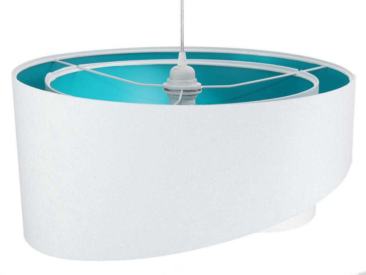 HÄNGELEUCHTE Petrol 50/23 cm - Petrol, Kunststoff (50/1/23cm) - ONZENO