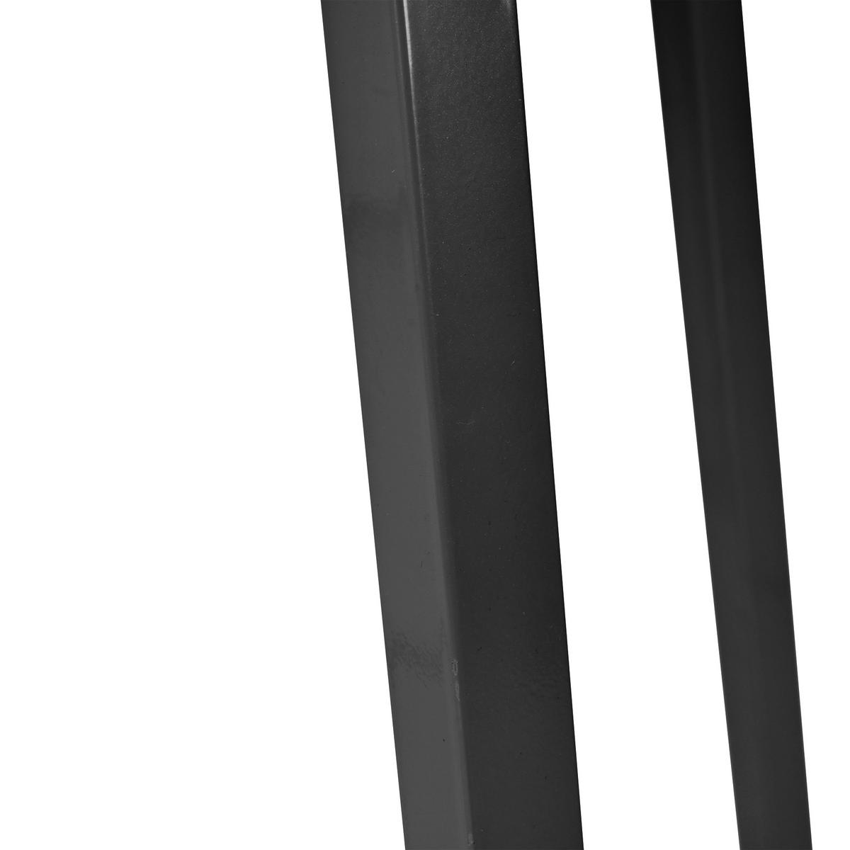 ESSZIMMER-SET 5-tlg mit rundem Tisch 80 cm Durchmesser aus Marmor-Spanplatte, 4 Samtstühlen und Metallgestell, weiß-schwarz - Schwarz, Holzwerkstoff (80/75/80cm) - Luhomfu